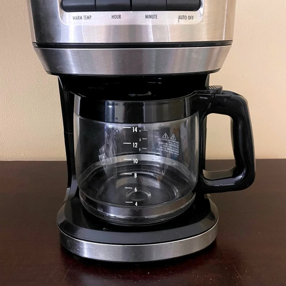 Hamilton Beach 14 Cup Programmable Coffee Maker Stainless Steel Black CM1403T-UL
